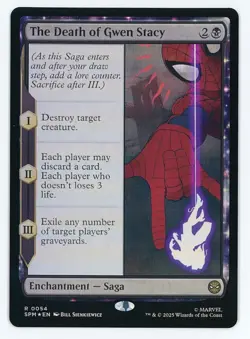 The Death of Gwen Stacy FOIL #0054 MTG Marvel's Spider-Man Magic The Gathering - Image 1