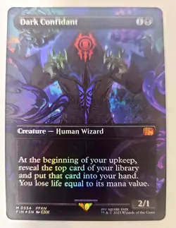 Dark Confidant FOIL Mythic Rare MTG Final Fantasy XIV Crossover M/ NM - Image 1
