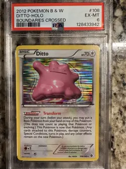 2012 Pokemon B & W Ditto Holo Boundaries Crossed - Image 1