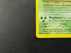 Pokemon TCG Heracross Neo Genesis Unlimited Holo Rare 6/111 MP+ - Image 4