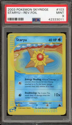 Pokemon Staryu Skyridge Reverse Holo #103 PSA 9 Mint - Image 1