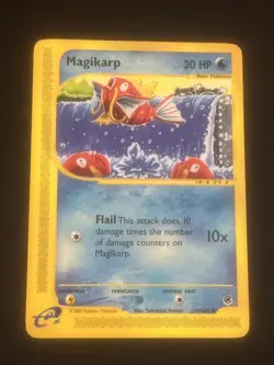 VINTAGE 2002 POKEMON MAGIKARP 118/165 EXPEDITION (e-Reader) Non-holo - Image 1