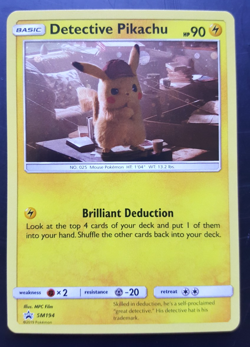 Detective Pikachu - SM194 - Pokemon Sun Moon Black Star Promo Holo Rare - NM - Image 1
