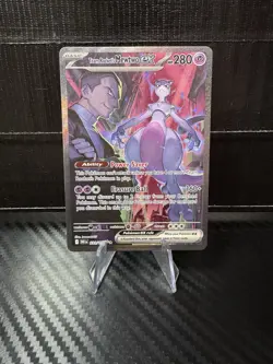 Team Rocket's Mewtwo ex SIR 231/182 Sv10: Destined Rivals Holo Pokemon TCG - Image 1