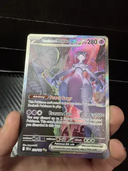 Team Rocket's Mewtwo ex SIR 231/182 Sv10: Destined Rivals Holo Pokemon TCG - Image 3