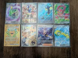 Lot of 8 Pokemon Scarlet and Violet Illustration Rares and Full Art - Image 1