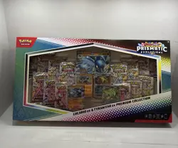 Pokemon Prismatic Evolutions Lucario ex & Tyranitar ex Premium Collection - Image 1