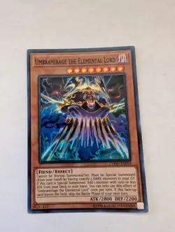 Yugioh CYHO-EN019 Umbramirage the Elemental Lord Super Rare NM - Image 1