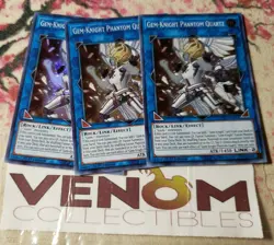 3x (M/NM) Gem-Knight Phantom Quartz EXFO-EN092 Super Rare 1st Edition YuGiOh - Image 1