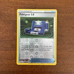 Pokegear 3.0 Reverse Holo Trainer 174/202 NM Sword & Shield 2020 Pokemon Card - Image 1