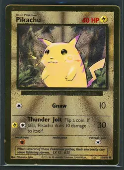 Pikachu Metal Gold Card UPC Pokemon 25th Anniversary Celebrations 58/102 Promo - Image 1