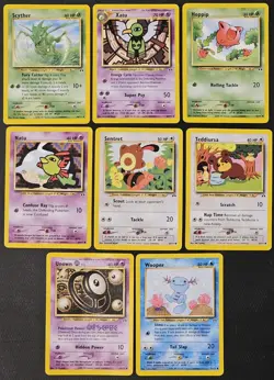 2001 Neo Discovery Pokemon Lot of 8 Cards - Uncommon & Common - LP/MP - Image 1