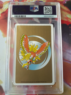 Pokemon Gold Ho-oh Back Drowzee 9 of Spades Poker Deck Playing Card PSA 10 POP 5 - Image 2