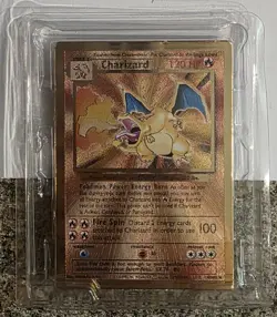 Pokemon Celebrations Charizard Gold Metal Card #4/102 UPC Promo (PLEASE READ) - Image 1