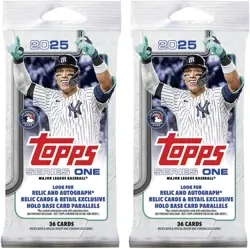 2025 Topps Series 1 Baseball Trading Card MLB Jumbo Fat Pack -36 Cards - 2 Packs - Image 1