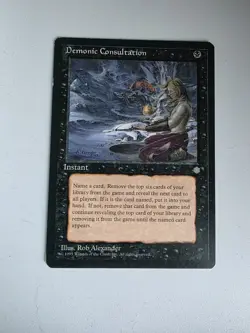 MTG Magic the Gathering Demonic Consultation Ice Age - Image 1