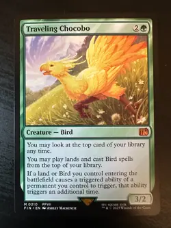 Traveling Chocobo Final Fantasy Regular Near Mint Condition - Image 1