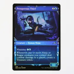 Prosperous Thief 336 - MTG - Kamigawa: Neon Dynasty -NM (Showcase) Foil - Image 1