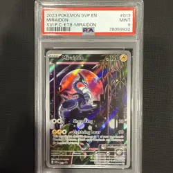 Miraidon Pokemon Center ETB Promo SVP 013 Mint Pokemon Card PSA 9 - Image 1