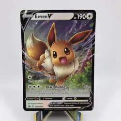 Eevee V SWSH065 - Pokemon Sword & Shield Black Star Promo Holo NM 0321#26 - Image 1