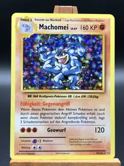 2016 Pokemon XY Evolution Machomei Holo Foil Deutsch German 59/108 NM-MT - Image 1