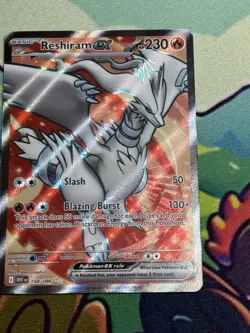Pokemon Reshiram EX 158/086 Special Illustration Rare White Flare TCG - Image 1