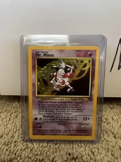 Vintage Pokemon Holo Lot (Alakazam/Mewtwo/Mr. Mime/1st Edition Machamp) LP/NM - Image 3