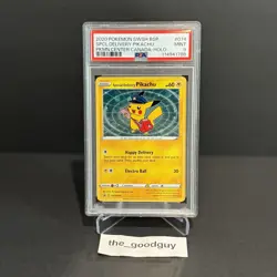 Special Delivery Pikachu Pokemon Center Canada Promo SWSH074 PSA 9 HUGE SWIRL - Image 2