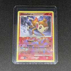 Pokemon Chimchar Cracked Ice Reverse Holo 12/17 POP Series DP 2008 | LP - Image 3