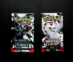 Pokemon TCG: Scarlet and Violet Black Bolt White Flare Booster Pack Bundle 2PK - Image 1