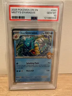 Pokemon PSA 10 Misty's Gyarados 049/182 Sv10: Destined Rivals Holo *USA Seller - Image 1