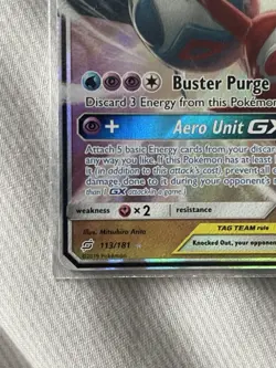 Pokemon Latias & Latios GX 113/181 Holo Rare Tag Team Sun & Moon Team Up - NM - Image 5