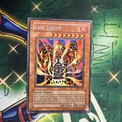 Yugioh! Lava Golem PGD-107 Secret Rare Unlimited VLP/NM - Image 1