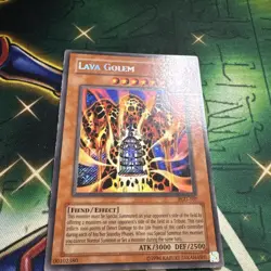 Yugioh! Lava Golem PGD-107 Secret Rare Unlimited VLP/NM - Image 2