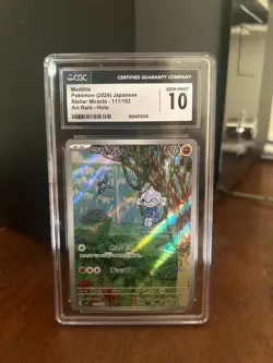 CGC 10 Meditite 111/102 AR Stellar Miracle sv7 Japanese Pokemon Card - Image 1