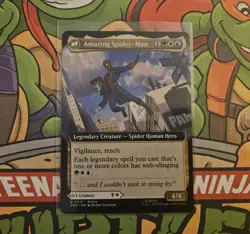 NYCC 2025 MTG Peter Parker / Amazing SPIDER-MAN PROMO Card Magic the Gathering - Image 1