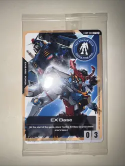 Gundam Card Game EX Base EXBP-003 THE GUNDAM BASE World Tour LONDON LTD Promo - Image 1