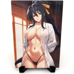 High School DxD Akeno Himejima Sexy Anime Waifu Girl Lewd Goddess Story Art Card - Image 1