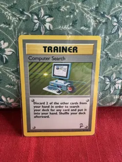 Computer Search 101/130 Trainer Rare Base Set 2 - Pokemon Card WOTC LP - Image 1