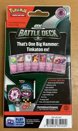 Pokemon TCG ex Battle Deck 2023 Tinkaton ex 60-Card Ready to Play Deck Sealed - Image 2