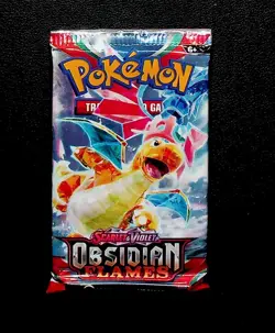 Pokemon SV Obsidian Flames Booster Pack - 10 Cards / Pack - Random Art - SEALED - Image 1