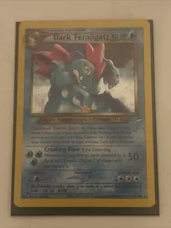 Pokemon Dark Feraligatr Holo Rare Card 5/105 Neo Destiny 2000 - Image 1