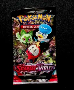 Pokemon Scarlet And Violet Base English Factory Sealed Booster Pack 10 Cards PWE - Image 1