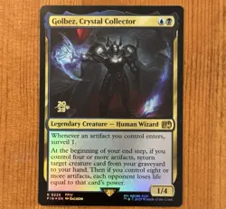 Golbez, Crystal Collector [Prerelease] R 0225, NM Foil Promo, MTG Final Fantasy - Image 1