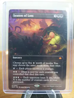 Season Of Loss 284 Borderless Foil MTG Bloomburrow NM Mythic - Image 1