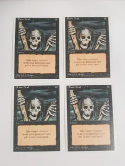 MTG Playset 4x Raise Dead (4th Edition/Black/C) - BGM - Image 1