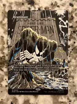 Reanimate Borderless Nonfoil Spider-Man MTG - Marvel - Image 1