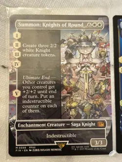 Summon: Knights of Round (Borderless) Final Fantasy Magic The Gathering - Image 1