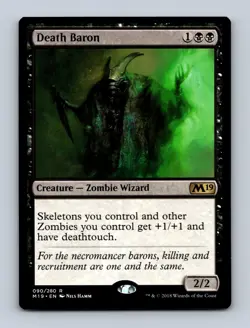 Death Baron Core Set 2019 Non-Foil MTG NM - Image 1