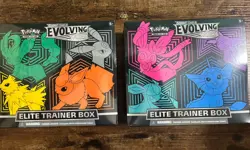 Pokemon TCG Evolving Skies ETB Elite Trainer Box X2 Artwork Set - New/Sealed - Image 2